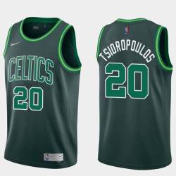 2020-21Earned Lou Tsioropoulos Twill Basketball Jersey -Celtics #20 Tsioropoulos Twill Jerseys, FREE SHIPPING