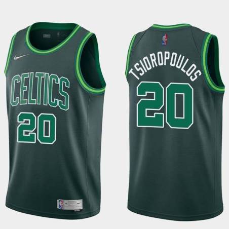 2020-21Earned Lou Tsioropoulos Twill Basketball Jersey -Celtics #20 Tsioropoulos Twill Jerseys, FREE SHIPPING