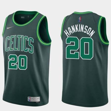 2020-21Earned Phil Hankinson Twill Basketball Jersey -Celtics #20 Hankinson Twill Jerseys, FREE SHIPPING