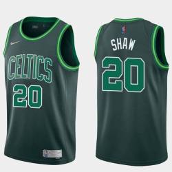 2020-21Earned Brian Shaw Twill Basketball Jersey -Celtics #20 Shaw Twill Jerseys, FREE SHIPPING