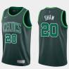 2020-21Earned Brian Shaw Twill Basketball Jersey -Celtics #20 Shaw Twill Jerseys, FREE SHIPPING