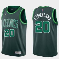 2020-21Earned Erick Strickland Twill Basketball Jersey -Celtics #20 Strickland Twill Jerseys, FREE SHIPPING