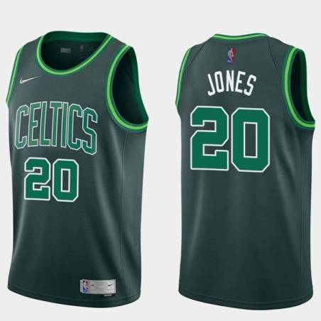 2020-21Earned Jumaine Jones Twill Basketball Jersey -Celtics #20 Jones Twill Jerseys, FREE SHIPPING