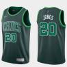 2020-21Earned Jumaine Jones Twill Basketball Jersey -Celtics #20 Jones Twill Jerseys, FREE SHIPPING