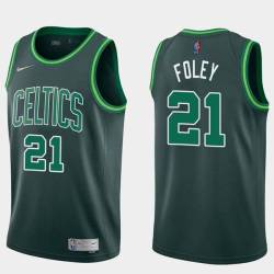 2020-21Earned Jack Foley Twill Basketball Jersey -Celtics #21 Foley Twill Jerseys, FREE SHIPPING