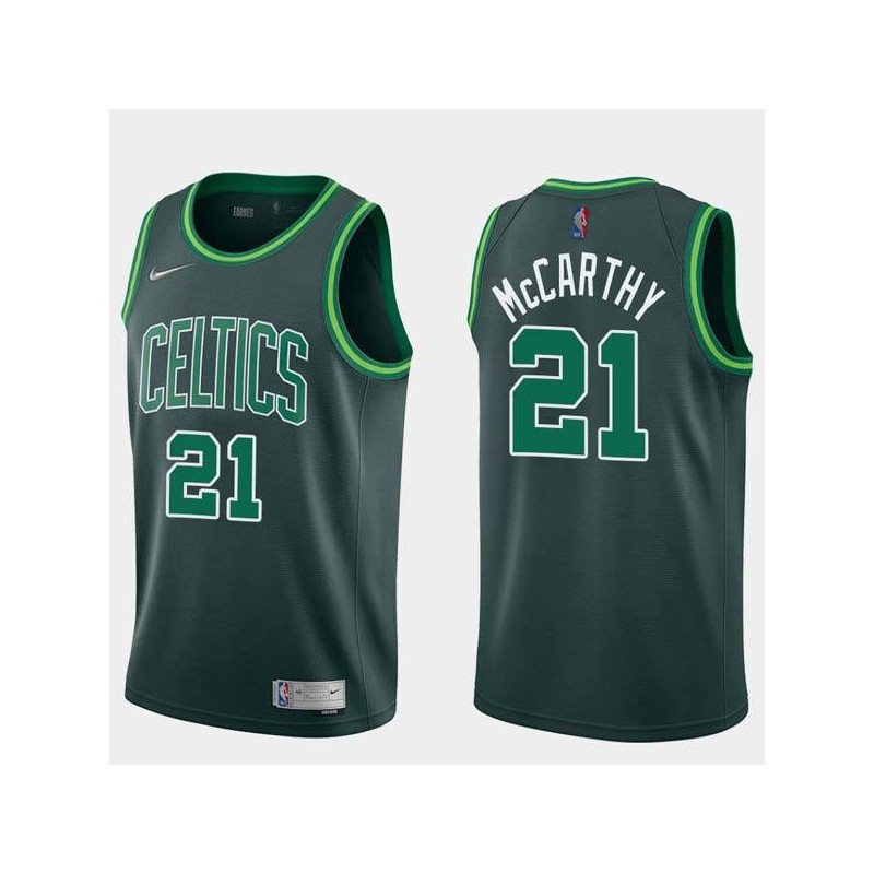 2020-21Earned Johnny McCarthy Twill Basketball Jersey -Celtics #21 McCarthy Twill Jerseys, FREE SHIPPING