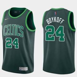 2020-21Earned Harry Boykoff Twill Basketball Jersey -Celtics #24 Boykoff Twill Jerseys, FREE SHIPPING