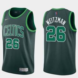 2020-21Earned Rick Weitzman Twill Basketball Jersey -Celtics #26 Weitzman Twill Jerseys, FREE SHIPPING