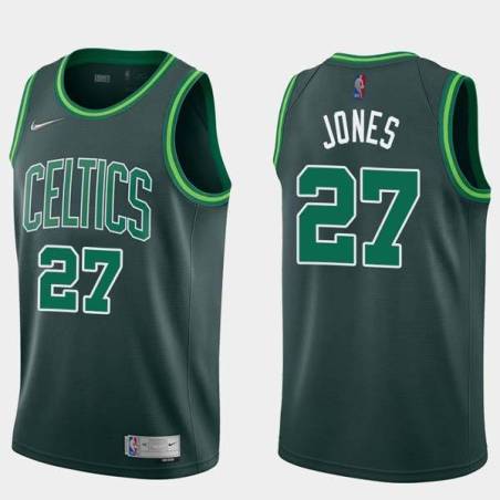 2020-21Earned Johnny Jones Twill Basketball Jersey -Celtics #27 Jones Twill Jerseys, FREE SHIPPING