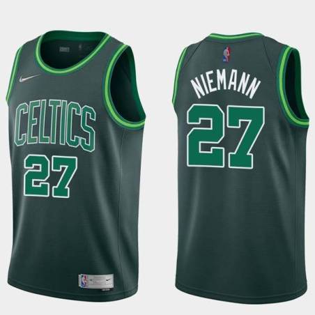 2020-21Earned Rich Niemann Twill Basketball Jersey -Celtics #27 Niemann Twill Jerseys, FREE SHIPPING