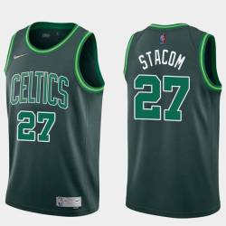 2020-21Earned Kevin Stacom Twill Basketball Jersey -Celtics #27 Stacom Twill Jerseys, FREE SHIPPING