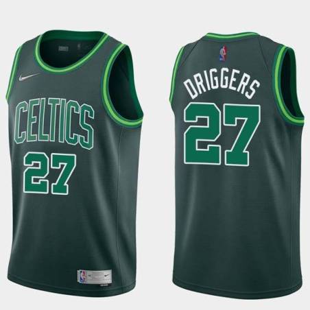 2020-21Earned Nate Driggers Twill Basketball Jersey -Celtics #27 Driggers Twill Jerseys, FREE SHIPPING