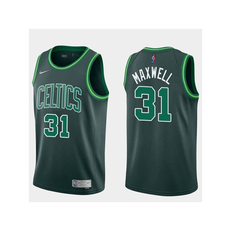 2020-21Earned Cedric Maxwell Twill Basketball Jersey -Celtics #31 Maxwell Twill Jerseys, FREE SHIPPING