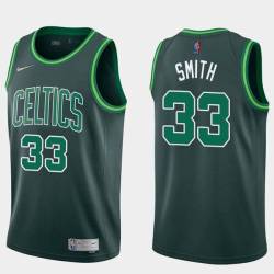 2020-21Earned Garfield Smith Twill Basketball Jersey -Celtics #33 Smith Twill Jerseys, FREE SHIPPING