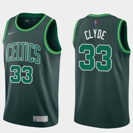 2020-21Earned Ben Clyde Twill Basketball Jersey -Celtics #33 Clyde Twill Jerseys, FREE SHIPPING