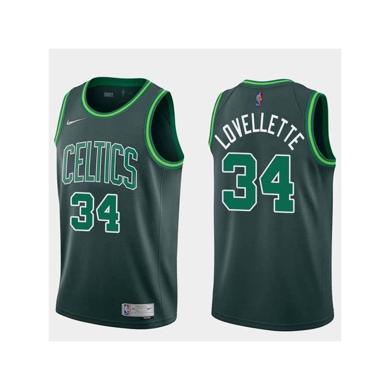 2020-21Earned Clyde Lovellette Twill Basketball Jersey -Celtics #34 Lovellette Twill Jerseys, FREE SHIPPING