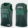 2020-21Earned Reggie Hanson Twill Basketball Jersey -Celtics #34 Hanson Twill Jerseys, FREE SHIPPING