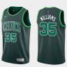 2020-21Earned Sly Williams Twill Basketball Jersey -Celtics #35 Williams Twill Jerseys, FREE SHIPPING