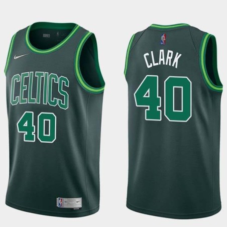 2020-21Earned Carlos Clark Twill Basketball Jersey -Celtics #40 Clark Twill Jerseys, FREE SHIPPING