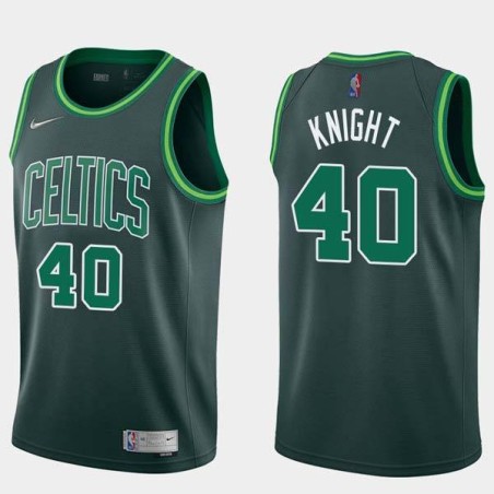 2020-21Earned Travis Knight Twill Basketball Jersey -Celtics #40 Knight Twill Jerseys, FREE SHIPPING