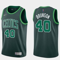 2020-21Earned Rick Brunson Twill Basketball Jersey -Celtics #40 Brunson Twill Jerseys, FREE SHIPPING