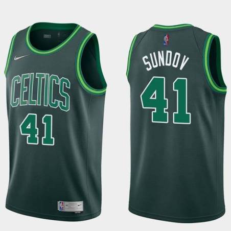 2020-21Earned Bruno Sundov Twill Basketball Jersey -Celtics #41 Sundov Twill Jerseys, FREE SHIPPING