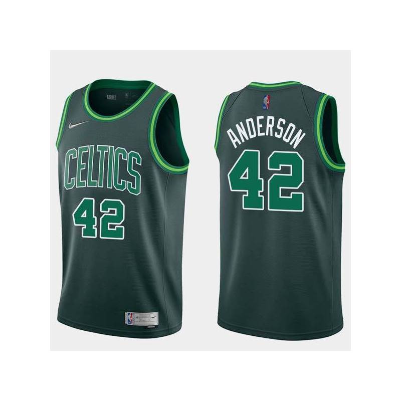 2020-21Earned Jerome Anderson Twill Basketball Jersey -Celtics #42 Anderson Twill Jerseys, FREE SHIPPING