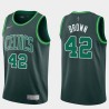 2020-21Earned Kedrick Brown Twill Basketball Jersey -Celtics #42 Brown Twill Jerseys, FREE SHIPPING