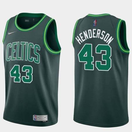 2020-21Earned Gerald Henderson Twill Basketball Jersey -Celtics #43 Henderson Twill Jerseys, FREE SHIPPING