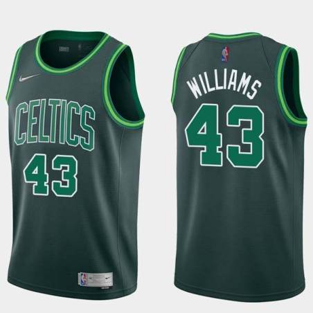 2020-21Earned Lorenzo Williams Twill Basketball Jersey -Celtics #43 Williams Twill Jerseys, FREE SHIPPING