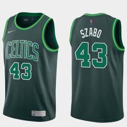 2020-21Earned Brett Szabo Twill Basketball Jersey -Celtics #43 Szabo Twill Jerseys, FREE SHIPPING