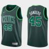 2020-21Earned Frankie Sanders Twill Basketball Jersey -Celtics #45 Sanders Twill Jerseys, FREE SHIPPING