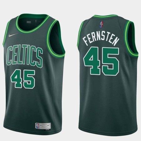 2020-21Earned Eric Fernsten Twill Basketball Jersey -Celtics #45 Fernsten Twill Jerseys, FREE SHIPPING