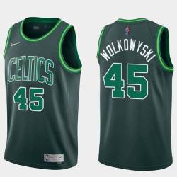 2020-21Earned Ruben Wolkowyski Twill Basketball Jersey -Celtics #45 Wolkowyski Twill Jerseys, FREE SHIPPING