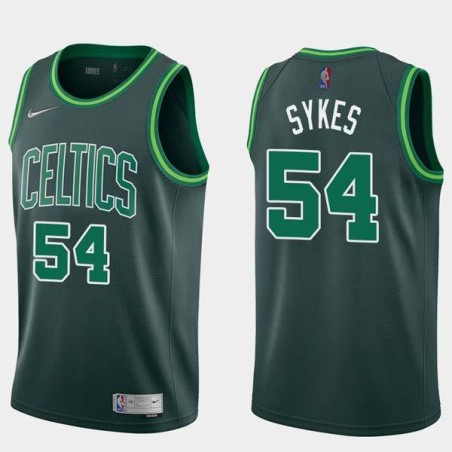 2020-21Earned Larry Sykes Twill Basketball Jersey -Celtics #54 Sykes Twill Jerseys, FREE SHIPPING