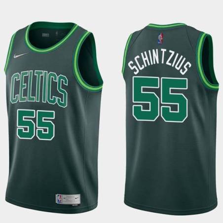 2020-21Earned Dwayne Schintzius Twill Basketball Jersey -Celtics #55 Schintzius Twill Jerseys, FREE SHIPPING