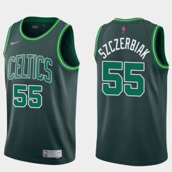 2020-21Earned Wally Szczerbiak Twill Basketball Jersey -Celtics #55 Szczerbiak Twill Jerseys, FREE SHIPPING