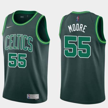 2020-21Earned E'Twaun Moore Twill Basketball Jersey -Celtics #55 Moore Twill Jerseys, FREE SHIPPING