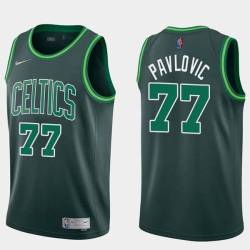 2020-21Earned Sasha Pavlovic Twill Basketball Jersey -Celtics #77 Pavlovic Twill Jerseys, FREE SHIPPING