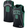 Black Josh Richardson Celtics #8 Twill Basketball Jersey FREE SHIPPING