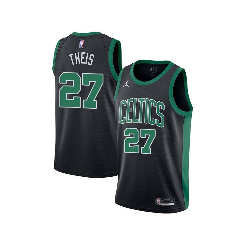 Black Daniel Theis Celtics #27 Twill Basketball Jersey FREE SHIPPING