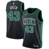 Black Javonte Green Celtics #43 Twill Basketball Jersey FREE SHIPPING