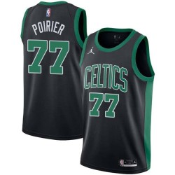 Black Vincent Poirier Celtics #77 Twill Basketball Jersey FREE SHIPPING