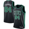 Black Evan Fournier Celtics #94 Twill Basketball Jersey FREE SHIPPING