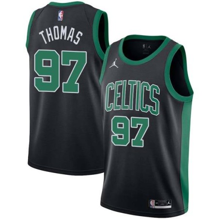 Black Brodric Thomas Celtics #97 Twill Basketball Jersey FREE SHIPPING
