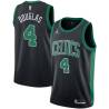 Black Sherman Douglas Twill Basketball Jersey -Celtics #4 Douglas Twill Jerseys, FREE SHIPPING