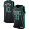 Black Chuck Cooper Twill Basketball Jersey -Celtics #11 Cooper Twill Jerseys, FREE SHIPPING