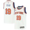 White Ray Felix Twill Basketball Jersey -Knicks #19 Felix Twill Jerseys, FREE SHIPPING