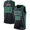 Black Al Lucas Twill Basketball Jersey -Celtics #20 Lucas Twill Jerseys, FREE SHIPPING