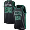 Black Bob Houbregs Twill Basketball Jersey -Celtics #20 Houbregs Twill Jerseys, FREE SHIPPING